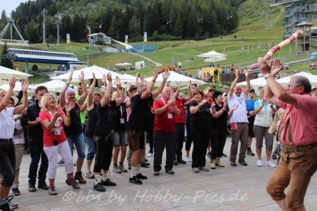 Pfunds-Kerle Fan Wandertag, Möseralm