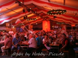 Pfunds-Kerle Fest, Einzug ins Festzelt