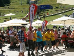 Pfunds-Kerle Fan Wandertag, Möseralm
