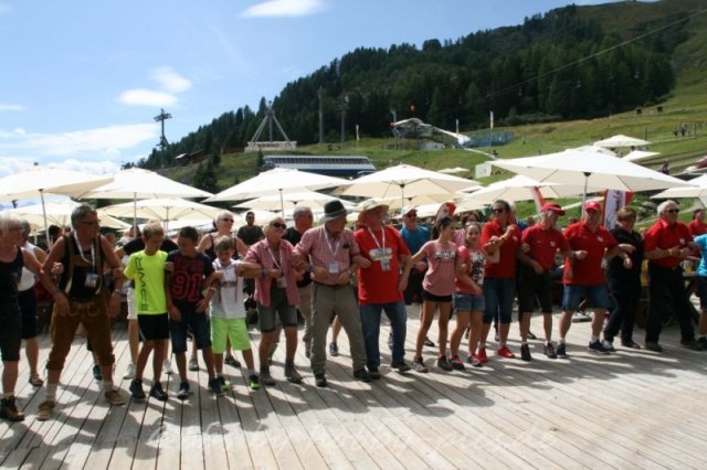 Pfunds-Kerle Fan Wandertag, Möseralm