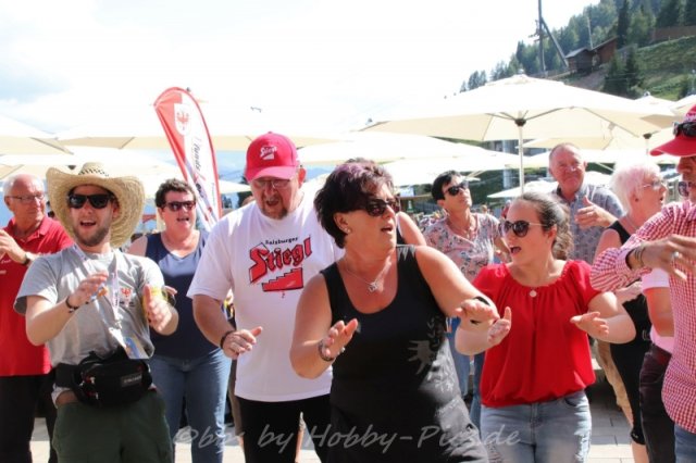 Pfunds-Kerle Fan Wandertag, Möseralm